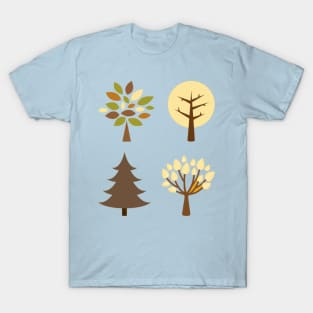 Autumn and winter tree boho pattern T-Shirt